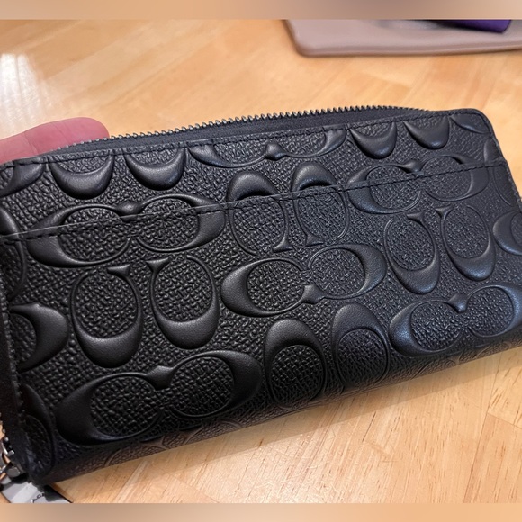 Coach Black Embossed Wallet - Picture 2 of 3